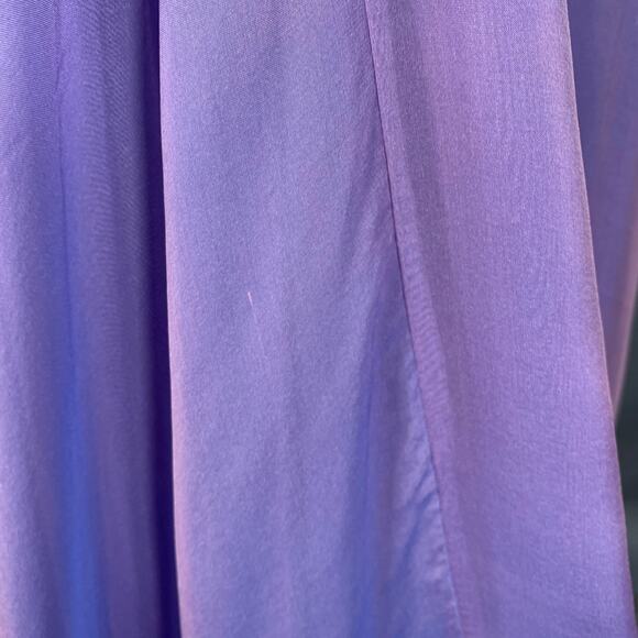 BADGLEY MISCHKA Size S Purple Lilac Silk Iridescent Halter Evening Gown - Picture 7 of 13